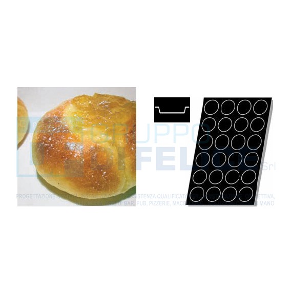 Stampo Flessibile Cm 60x40 Briochette In Silicone