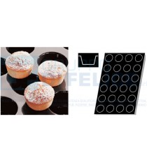 Stampo Flessibile Cm 60x40 Mini-Muffins Cm 5,1 In Silicone
