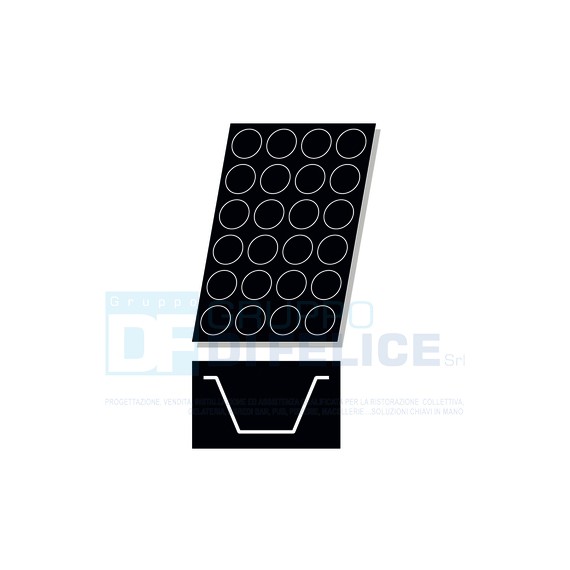 Stampo Flessibile Cm 60x40 Muffins Cm 7,9 In Silicone