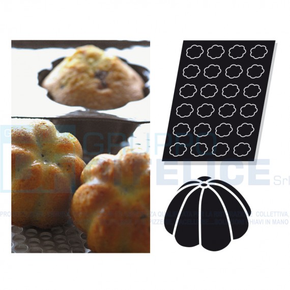 Stampo Flessibile Cm 60x40 N. 24 Charlotte In Silicone
