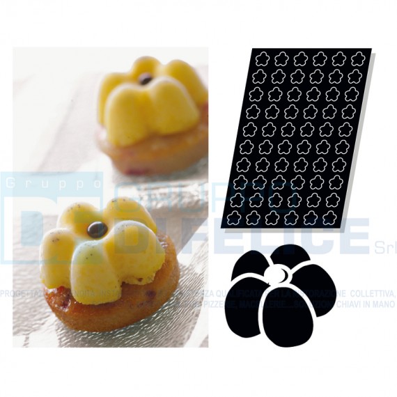Stampo Flessibile Cm 60x40 N.60 Minicharlotte In Silicone