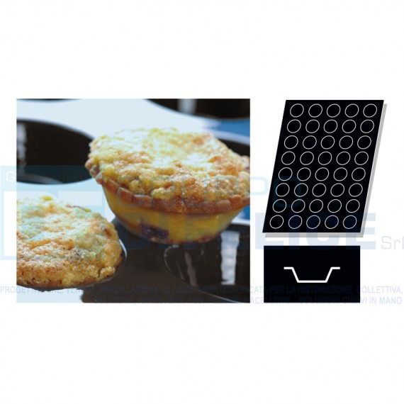 Stampo Flessibile Cm 60x40 N.40 Mini-Pie In Silicone