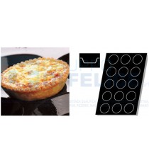 Stampo Flessibile Cm 60x40 N. 15 Quiches Pie In Silicone