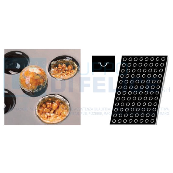Stampo Flessibile Cm 60x40 N.96 Mini Semisfera Cm 2,6 In Silicone