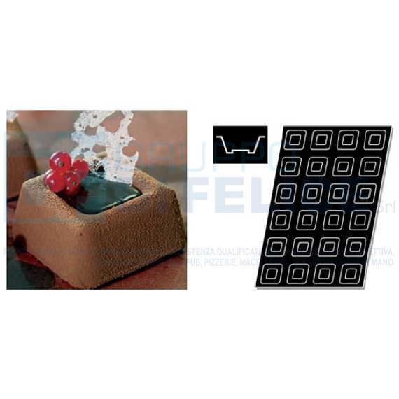 Stampo Quadrato In Silicone