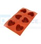 Flexipad Cuore 6 Imp. Cm 5,5x5 In Silicone