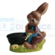 Stampo 3D Coniglietto Che Spinge Cesto H. 14 cm In Policarbonato