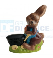 Stampo 3D Coniglietto Che Spinge Cesto H. 14 cm In Policarbonato