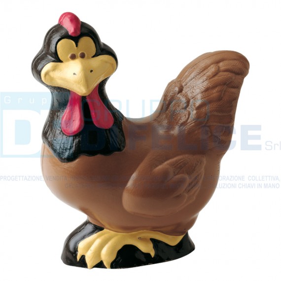 Stampo 3D Gallina H. 16 cm In Policarbonato