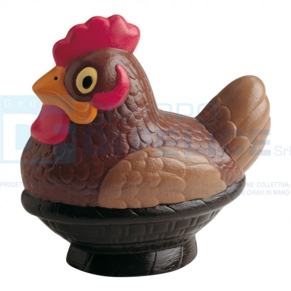Stampo 3D Gallina Con Cesto H. 11 cm In Policarbonato