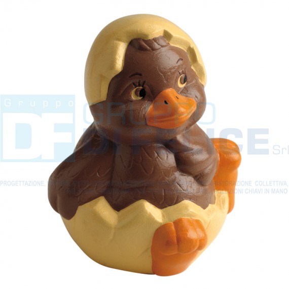 Stampo 3D Pulcino + Guscio H. 14,5 cm In Policarbonato