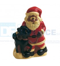 Stampo 3D Babbo Natale Con Cerbiatto H. 18 cm In Policarbonato