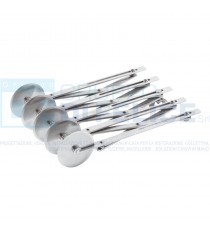 Rullo Taglia Pasta Estensibile A Lame Liscie In Acciaio Inox