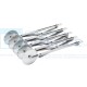 Rullo Taglia Pasta Estensibile A Lame Ondulate In Acciaio Inox