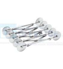 Rullo Taglia Pasta Estensibile A Lame Doppie In Acciaio Inox