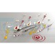 Set 2 Pz Cucchiai Per Decorazione Inox Con Manico Legno