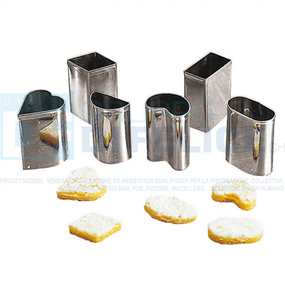 Set 9 Tagliapasta Per Praline In Acciaio Inox