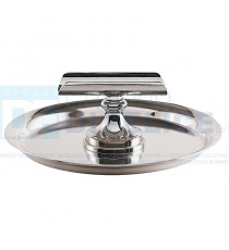 Portasigaro Con Piattino Cm 14,5 In Acciaio Inox