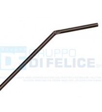 Cannuccia Flessibile Cm 24 Nero Conf. 250 Pz