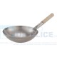 Wok In Ferro Cm 30 Con Manico In Legno