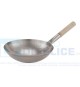 Wok In Ferro Cm 30 Con Manico In Legno