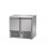 Saladette 2 porte con coperchio in acciaio inox mod SL02EKO