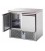 Saladette 2 porte con piano in acciaio inox mod SL02NX