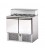 Saladette 2 porte con vetro piatto mod SL02VD