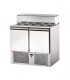 Saladette 2 porte con vetro piatto mod SL02VD