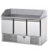 Saladette 3 porte con piano e alzata in granito mod SL03PZ