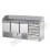 Saladette 3 porte con 3 cassettiere, 6 cassetti e piano in granito mod SL03C6/C2SLSX/C2SLCE/C2SLDX