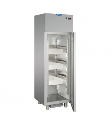 Armadio refrigerato monoblocco in acciaio inox a temperatura normale -2/+8° C per pesce mod AF04EKOTNFH