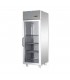 Armadio refrigerato 600 monoblocco in acciaio inox a temp. Normale, porta in vetro, luce neon interna mod AF06EKOMTNPV