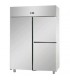 Armadio refrigerato 1200 monoblocco in acciaio inox a bassa temperatura con 1 porta e 2 sportelli mod A312EKOMBT
