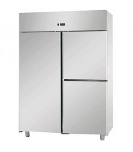 Armadio statico 1200 in acciaio inox a temperatura normale con 1 porta e 2 sportelli mod A312EKOES