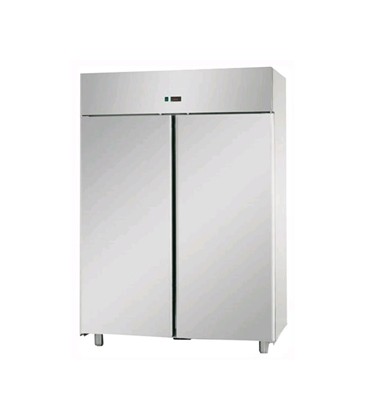 Armadio combinato refrigerato 1200 in acciaio inox a doppia temp. (temp.normale + bassa temp.) 2 porte mod AF12EKOPN