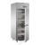 Armadio refrigerato GN2/1 monoblocco in acciaio inox a temperatura normale -2/+8° C per pesce con 2 sportelli mod A207EKOMTNFH
