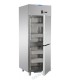 Armadio refrigerato GN2/1 monoblocco in acciaio inox a temperatura normale per pesce con 2 sportelli mod A207EKOMTNFH