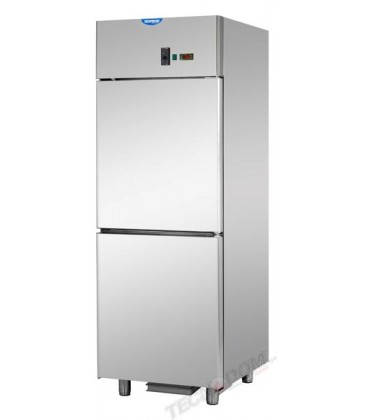 Armadio statico GN2/1 in acciaio inox a temperatura normale con 2 sportelli mod A207EKOES