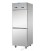 Armadio combinato refrigerato GN2/1 acciaio inox a doppia temperatura (temp. normale + bassa temp.) con 2 sportelli mod A207EKOP