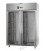 Armadio refrigerato 600x400 monoblocco acciaio inox temp. Norm.  0/+10 C per pasticceria 2 porte in vetro 1 luce neon mod AF14EK