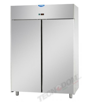 Armadio refrigerato 600x400 monoblocco in acciaio inox a bassa temperatura -18/-22° C per pasticceria con 2 porte mod AF14EKOMBT