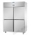 Armadio refrigerato 600x400 monoblocco in acciaio inox a bassa temperatura -18/-22° C per pasticceria con 4 sportelli mod A414EK