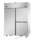 Armadio refrigerato in acciaio inox a doppia temperatura (temp.normale + temp. normale) con 1 porta e 2 sportelli mod A314EKOPP
