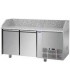 Tavolo refrigerato pizza GN1/1 con 2 porte e piano in granito mod PZ02EKOGN